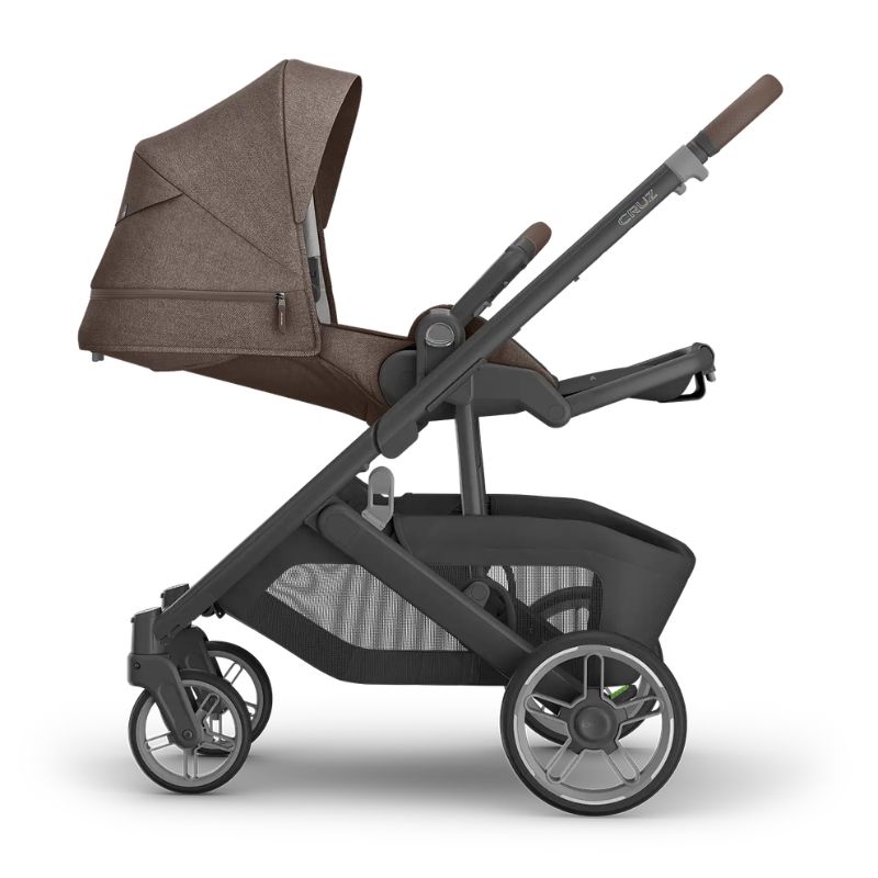 Uppababy Cruz V3 Βρεφικό Καρότσι Owen - Mocha Melange | Carbon Frame | Chestnut Leather