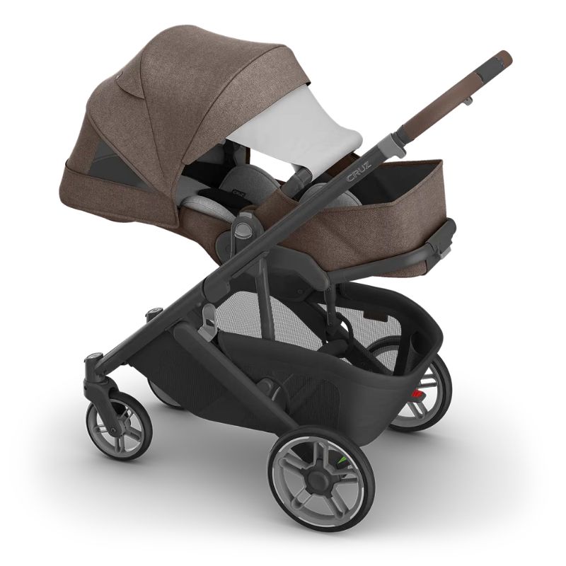 Uppababy Cruz V3 Βρεφικό Καρότσι Owen - Mocha Melange | Carbon Frame | Chestnut Leather