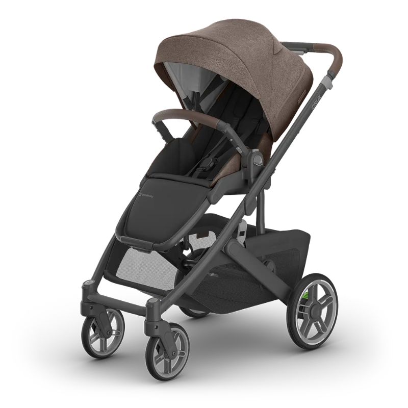 Uppababy Cruz V3 Βρεφικό Καρότσι Owen - Mocha Melange | Carbon Frame | Chestnut Leather