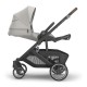 Uppababy Cruz V3 Βρεφικό Καρότσι Savannah - Pearl Gray Jacquard | Carbon Frame | Chestnut Leather