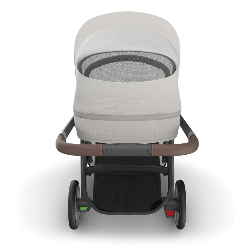 Uppababy Cruz V3 Βρεφικό Καρότσι Savannah - Pearl Gray Jacquard | Carbon Frame | Chestnut Leather
