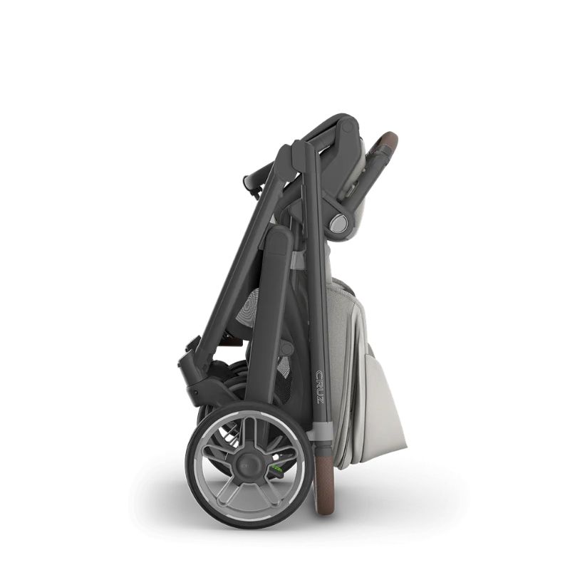 Uppababy Cruz V3 Βρεφικό Καρότσι Savannah - Pearl Gray Jacquard | Carbon Frame | Chestnut Leather