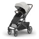 Uppababy Cruz V3 Βρεφικό Καρότσι Savannah - Pearl Gray Jacquard | Carbon Frame | Chestnut Leather