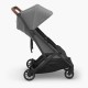 Uppababy Minu Duo Βρεφικό Καρότσι Για Δίδυμα Greyson - Charcoal Melange | Carbon Frame | Saddle Leather