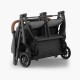Uppababy Minu Duo Βρεφικό Καρότσι Για Δίδυμα Greyson - Charcoal Melange | Carbon Frame | Saddle Leather