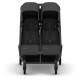 Uppababy Minu Duo Βρεφικό Καρότσι Για Δίδυμα James - Black | Carbon Frame | Black Leather