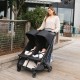 Uppababy Minu Duo Βρεφικό Καρότσι Για Δίδυμα James - Black | Carbon Frame | Black Leather