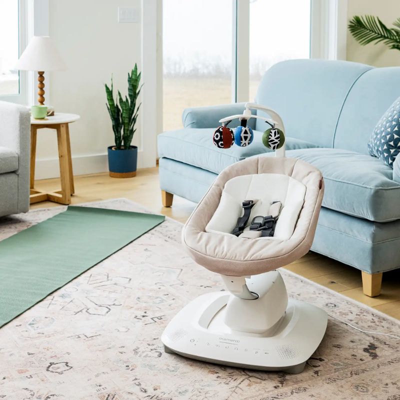 Uppababy Mamaroo Smart Swing Ηλεκτρικό Ρηλάξ Wells - Dark Taupe Melange