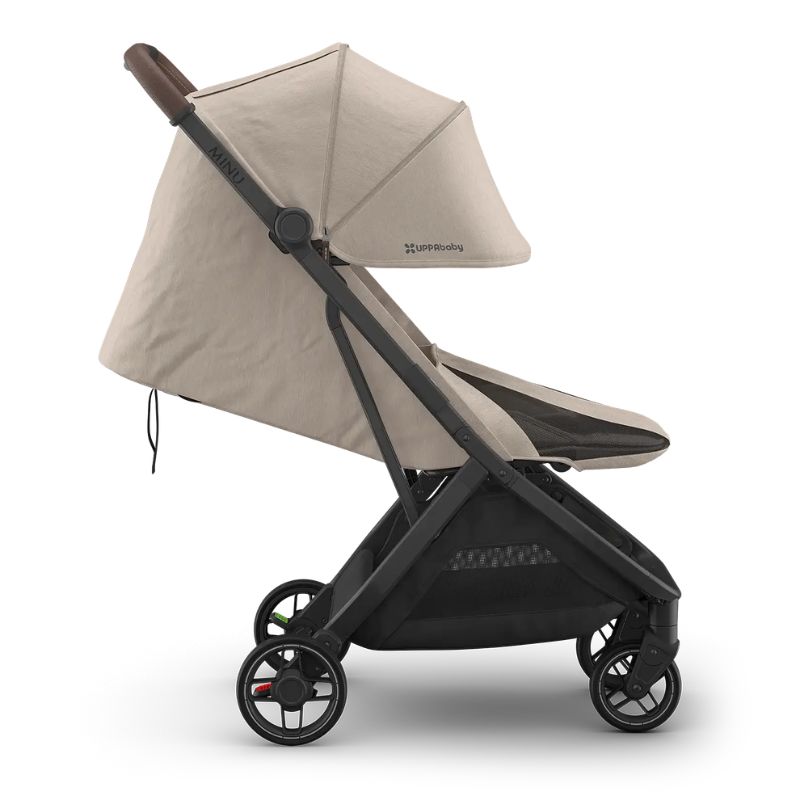 Uppababy Minu V3 Ελαφρύ Βρεφικό Καρότσι Ada - Sandstone Melange | Carbon Frame | Chestnut Leather