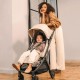 Uppababy Minu V3 Ελαφρύ Βρεφικό Καρότσι Ada - Sandstone Melange | Carbon Frame | Chestnut Leather