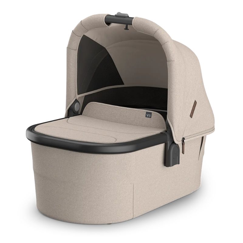 Uppababy V3 Πορτ Μπεμπέ Για Vista, Cruz ή Ridge Ada - Sandstone Melange | Carbon Frame