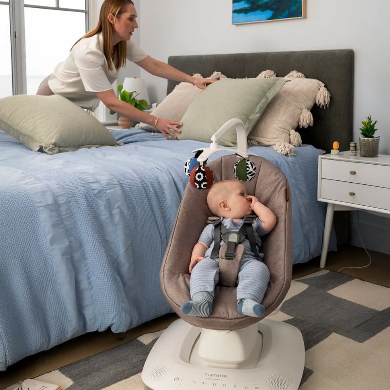 Uppababy Mamaroo Smart Swing Ηλεκτρικό Ρηλάξ Jake - Charcoal Melange