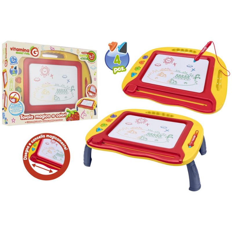 Vitamina G Μαγνητικό Πίνακας Με Πόδια, Στυλό Και 4 Στάμπες Για 3-7 Ετών