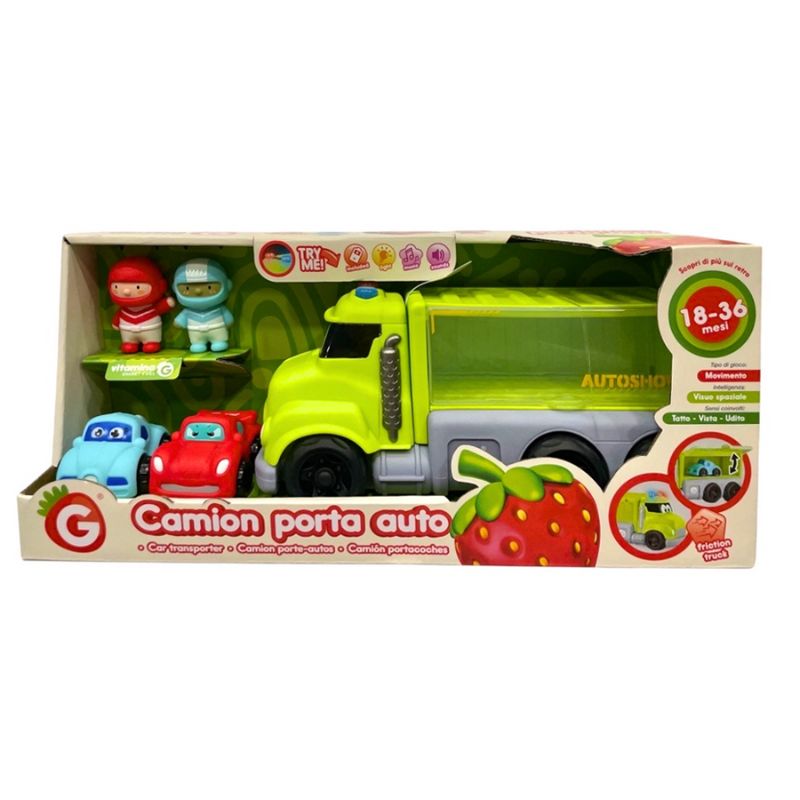 Vitamina G Friction Truck Με 2 Αυτοκίνητα Και 2 Ανθρωπάκια Σε Τυχαίο Χρώμα
