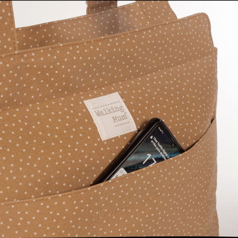 Walking Mum Changing Bag Τσάντα Με Αλλαξιέρα Polka Dots Poppy Cinnamon