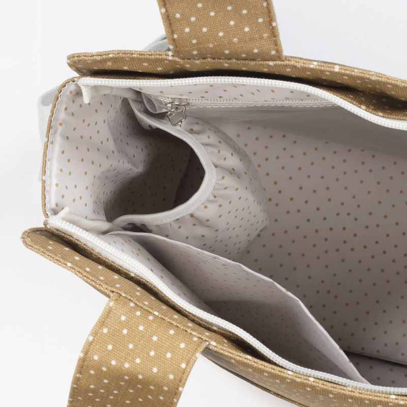 Walking Mum Changing Bag Τσάντα Με Αλλαξιέρα Polka Dots Poppy Cinnamon