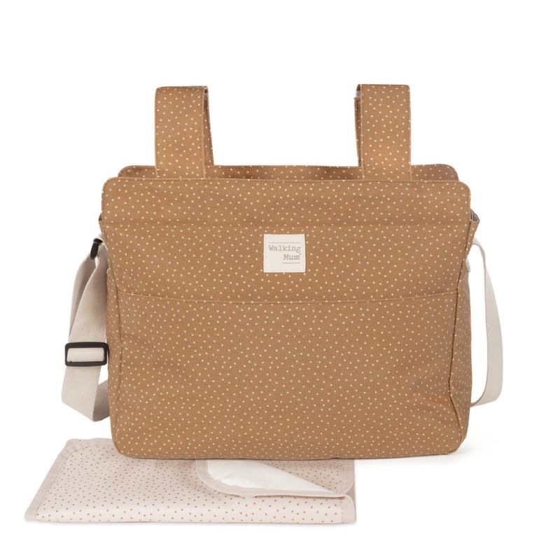 Walking Mum Changing Bag Τσάντα Με Αλλαξιέρα Polka Dots Poppy Cinnamon