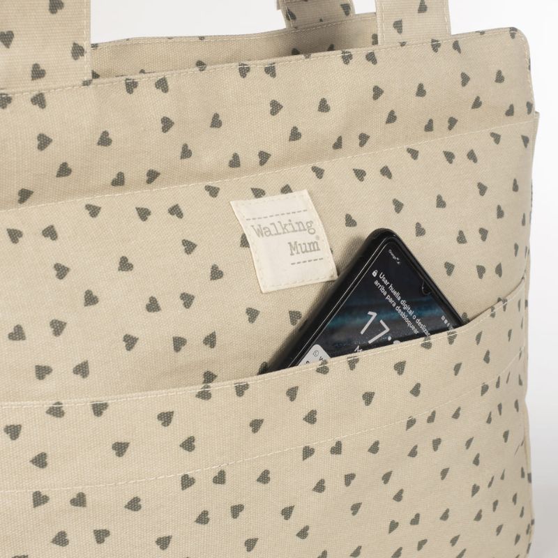 Walking Mum Changing Bag Τσάντα Με Αλλαξιέρα Hearts Poppy Moss