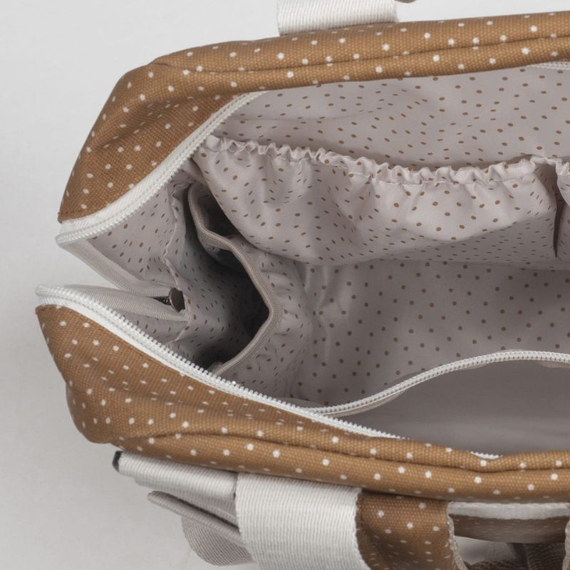 Walking Mum Rucksack Τσάντα Backpack Με Αλλαξιέρα Polka Dot Poppy Cinnamon