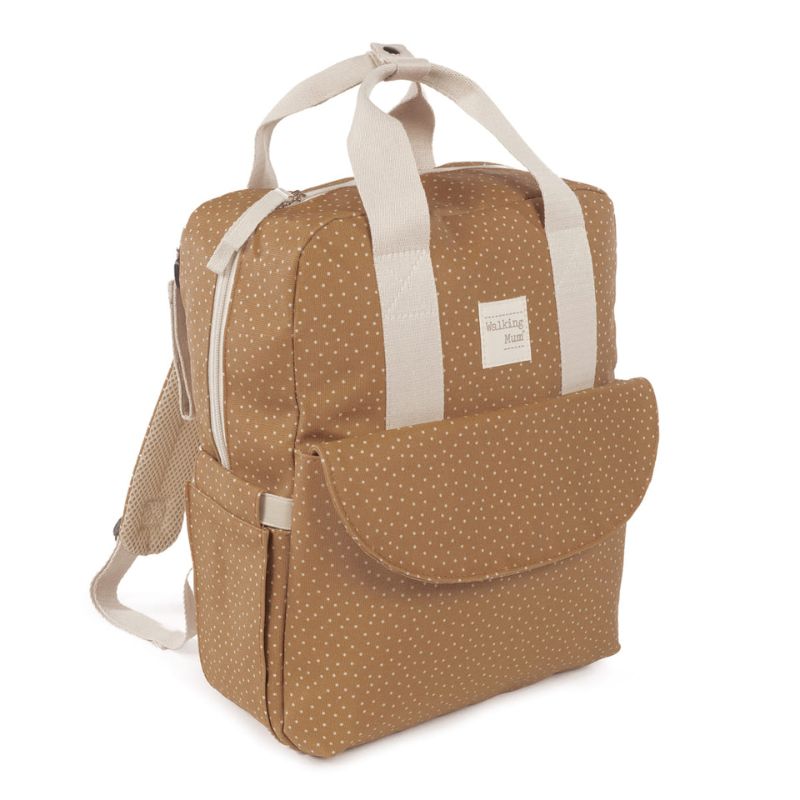 Walking Mum Rucksack Τσάντα Backpack Με Αλλαξιέρα Polka Dot Poppy Cinnamon