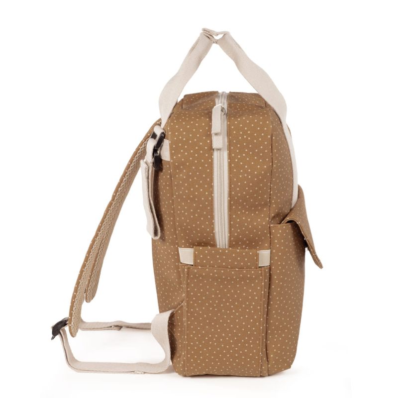 Walking Mum Rucksack Τσάντα Backpack Με Αλλαξιέρα Polka Dot Poppy Cinnamon