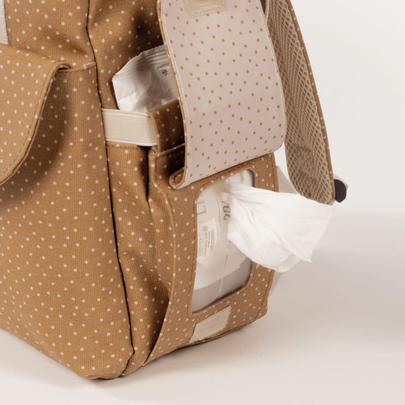Walking Mum Rucksack Τσάντα Backpack Με Αλλαξιέρα Polka Dot Poppy Cinnamon