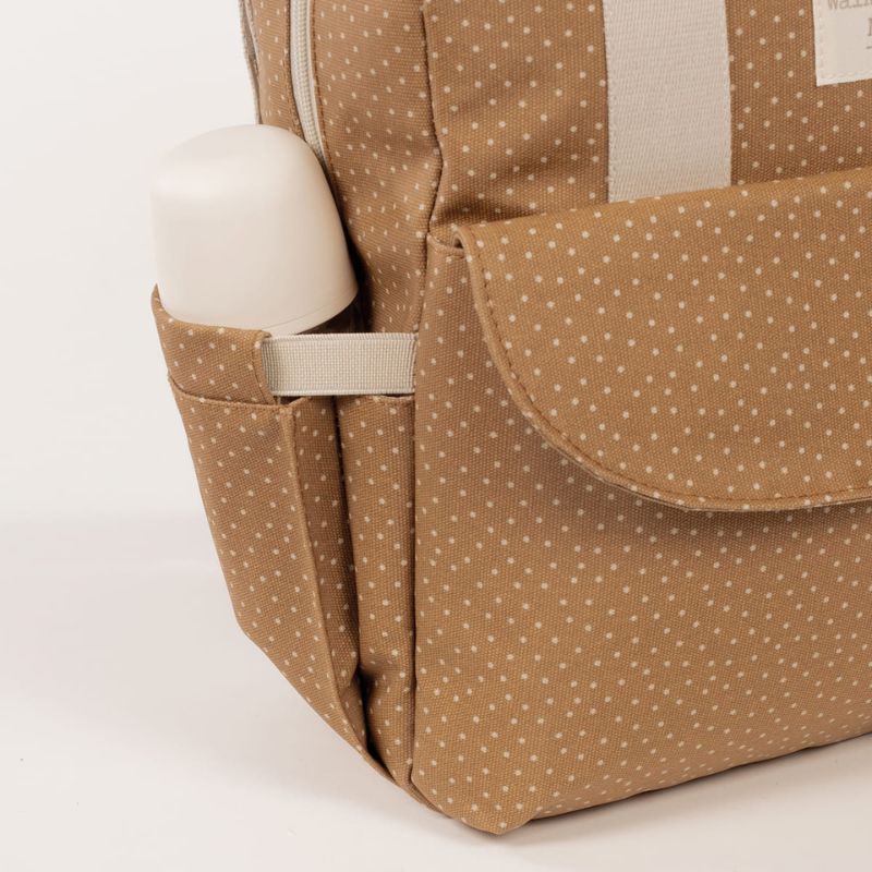 Walking Mum Rucksack Τσάντα Backpack Με Αλλαξιέρα Polka Dot Poppy Cinnamon