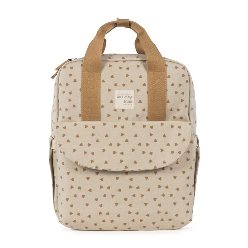 Walking Mum Rucksack Τσάντα Backpack Με Αλλαξιέρα Hearts Poppy Cinnamon