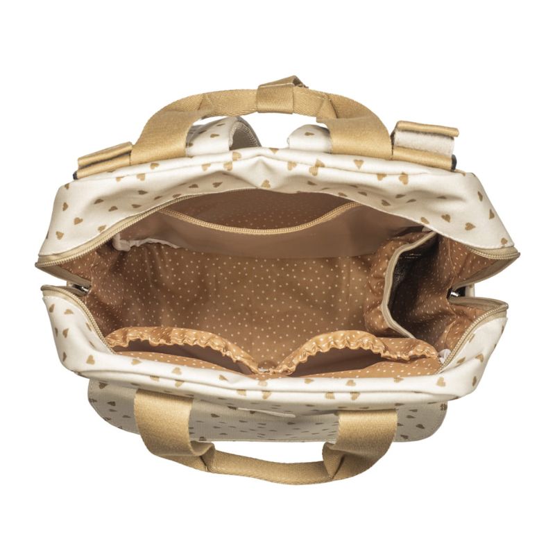 Walking Mum Rucksack Τσάντα Backpack Με Αλλαξιέρα Hearts Poppy Cinnamon