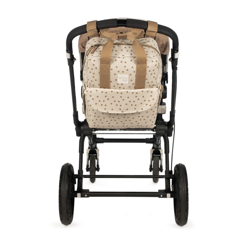 Walking Mum Rucksack Τσάντα Backpack Με Αλλαξιέρα Hearts Poppy Cinnamon