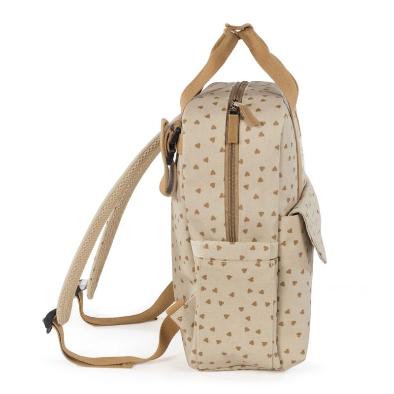 Walking Mum Rucksack Τσάντα Backpack Με Αλλαξιέρα Hearts Poppy Cinnamon