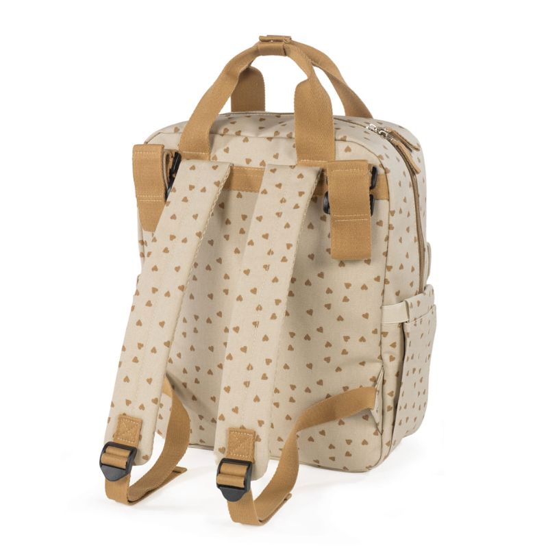 Walking Mum Rucksack Τσάντα Backpack Με Αλλαξιέρα Hearts Poppy Cinnamon