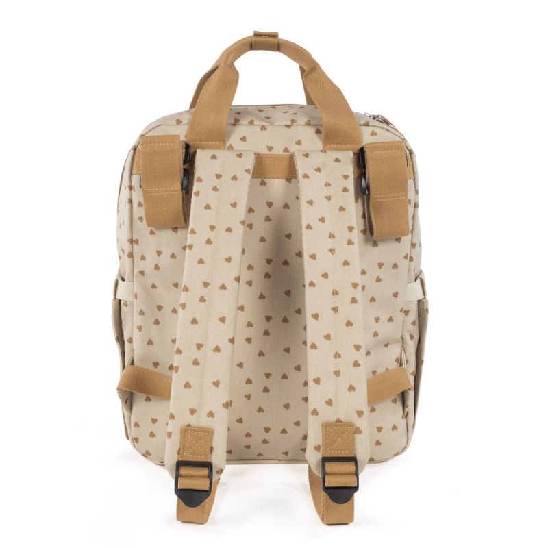 Walking Mum Rucksack Τσάντα Backpack Με Αλλαξιέρα Hearts Poppy Cinnamon
