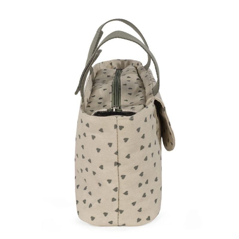 Walking Mum Organizer Bag Οργανωτής Καροτσιού Hearts Poppy Moss