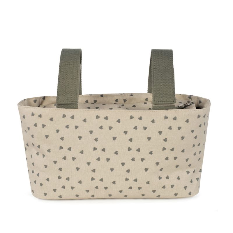 Walking Mum Organizer Bag Οργανωτής Καροτσιού Hearts Poppy Moss