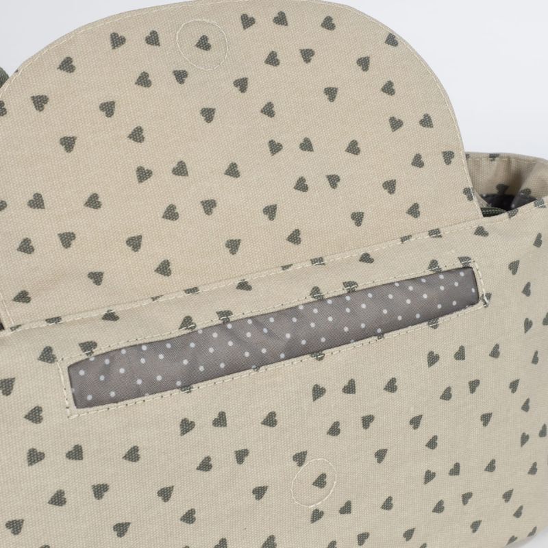 Walking Mum Organizer Bag Οργανωτής Καροτσιού Hearts Poppy Moss