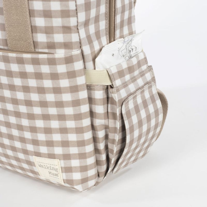 Walking Mum Rucksack Τσάντα Backpack Με Αλλαξιέρα Caetana Sand