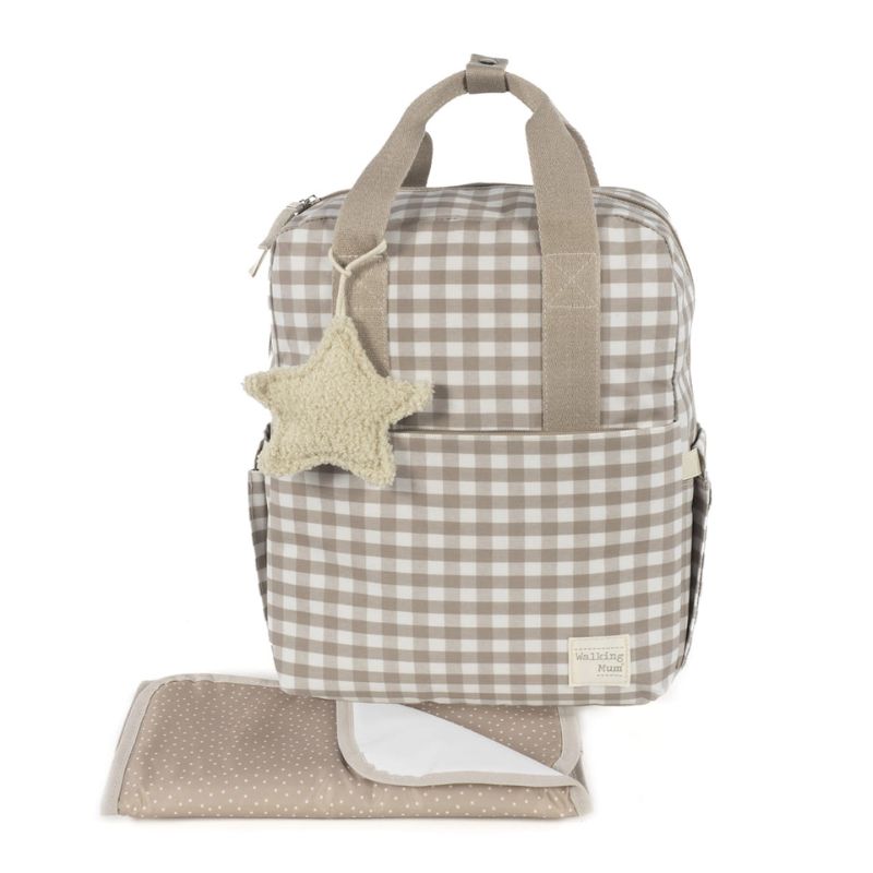 Walking Mum Rucksack Τσάντα Backpack Με Αλλαξιέρα Caetana Sand