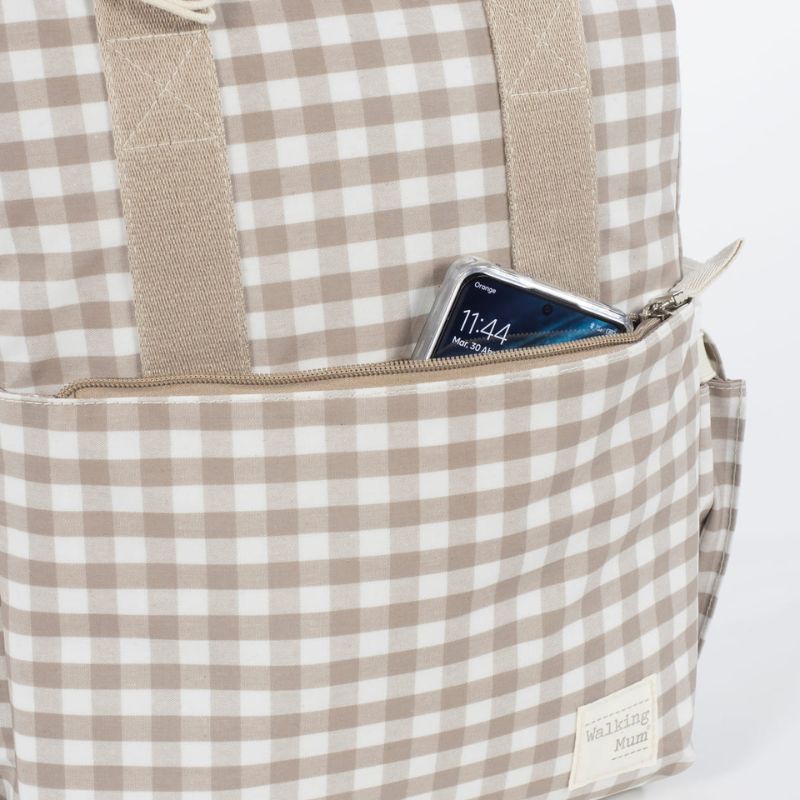 Walking Mum Rucksack Τσάντα Backpack Με Αλλαξιέρα Caetana Sand