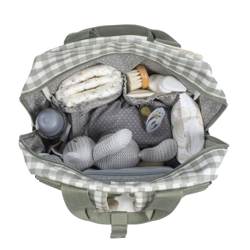 Walking Mum Rucksack Τσάντα Backpack Με Αλλαξιέρα Caetana Stone