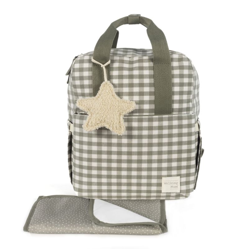 Walking Mum Rucksack Τσάντα Backpack Με Αλλαξιέρα Caetana Stone