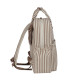 Walking Mum Rucksack Τσάντα Backpack Με Αλλαξιέρα Praline Strips Moka