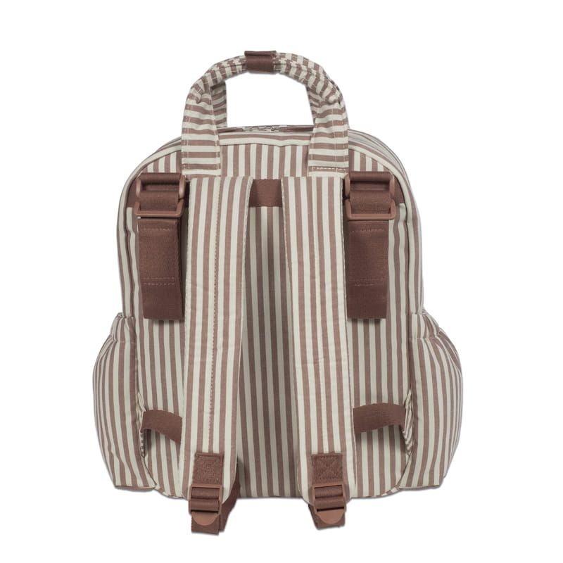 Walking Mum Rucksack Τσάντα Backpack Με Αλλαξιέρα Praline Strips Moka