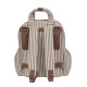 Walking Mum Rucksack Τσάντα Backpack Με Αλλαξιέρα Praline Strips Moka