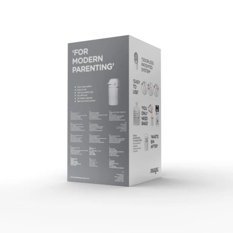 WeToo Magic Majestic Κάδος Απόρριψης Πάνας Μωρού Lichen