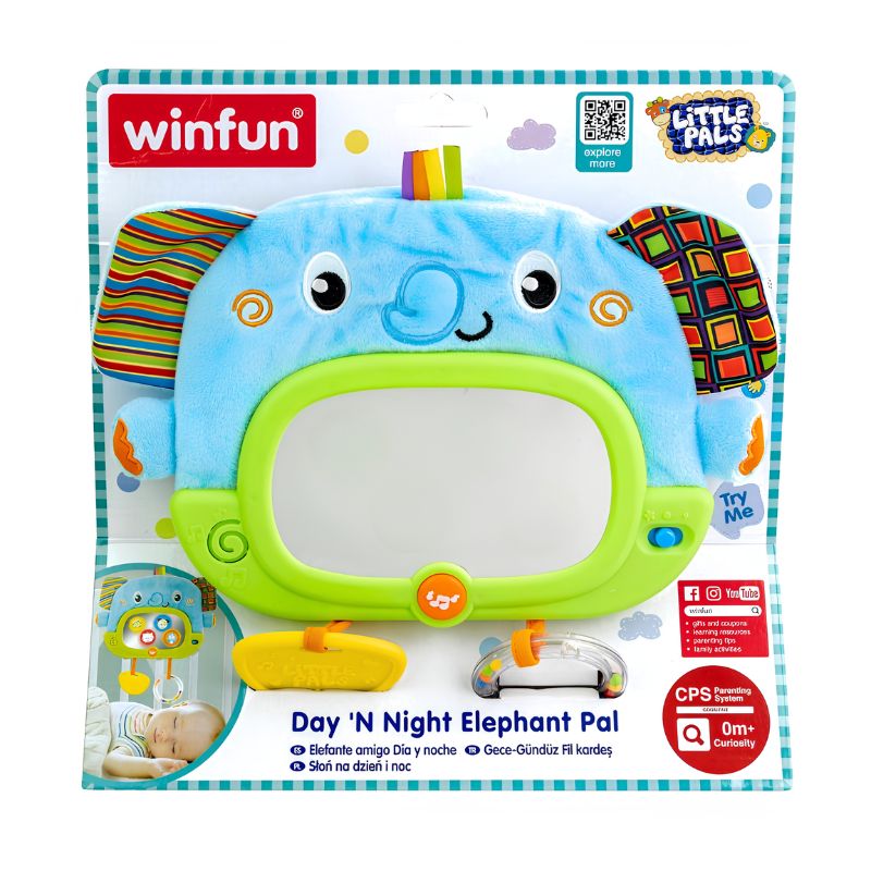 Winfun Day N Night Μαλακο Ελεφαντακι Για 0+ Μηνών Elephant Pal
