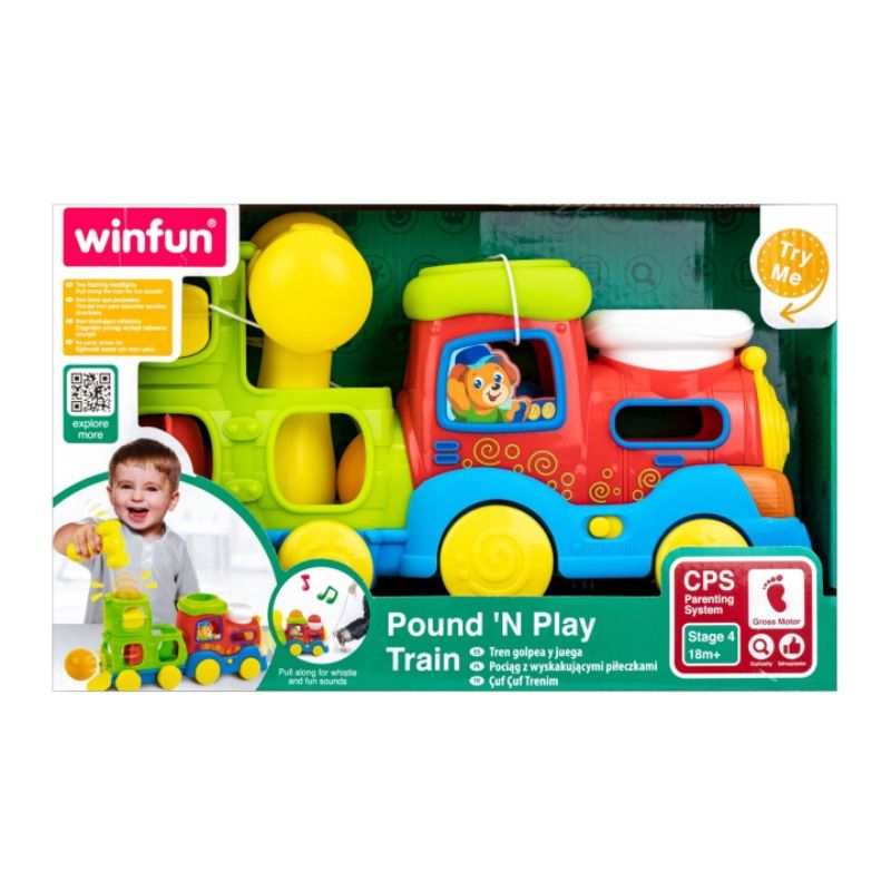 Winfun Τραινάκι Με Σφυράκι Για 18+ Μηνών Pound ‘N Play Train