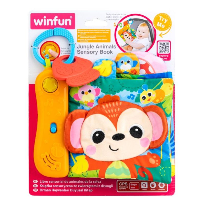 Winfun Μαλακό Βιβλιαράκι Αισθήσεων Jungle Animals