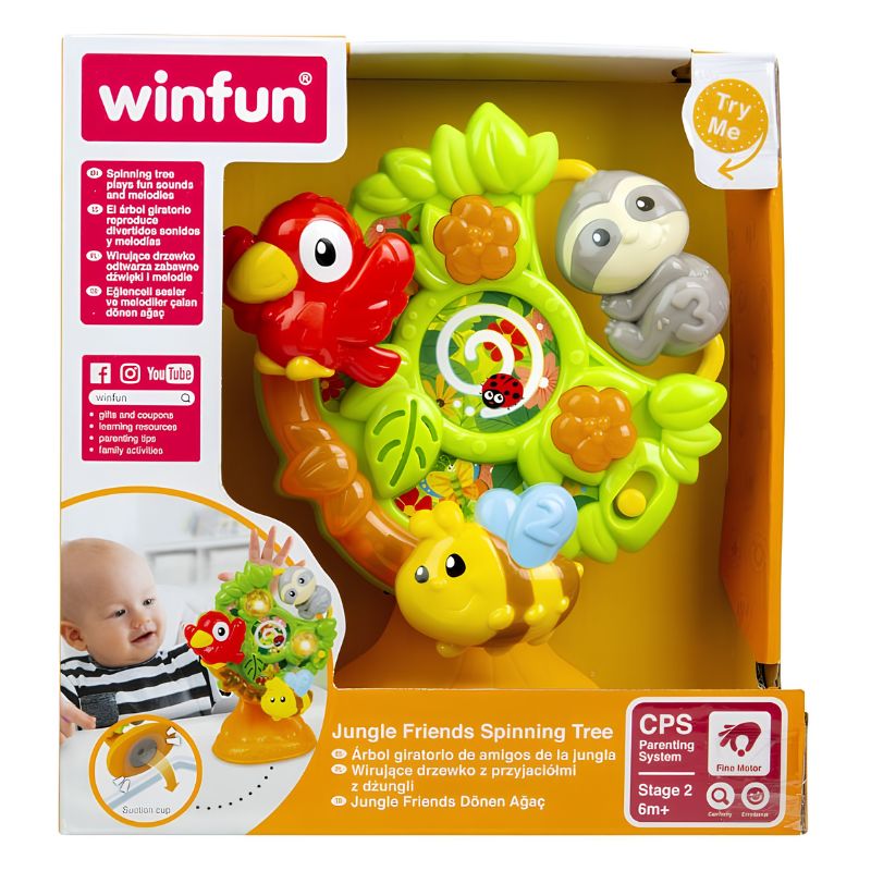 Winfun Spinning Tree Μελωδικό Περιστρεφόμενο Δέντρο Για 6+ Μηνών Jungle Friends