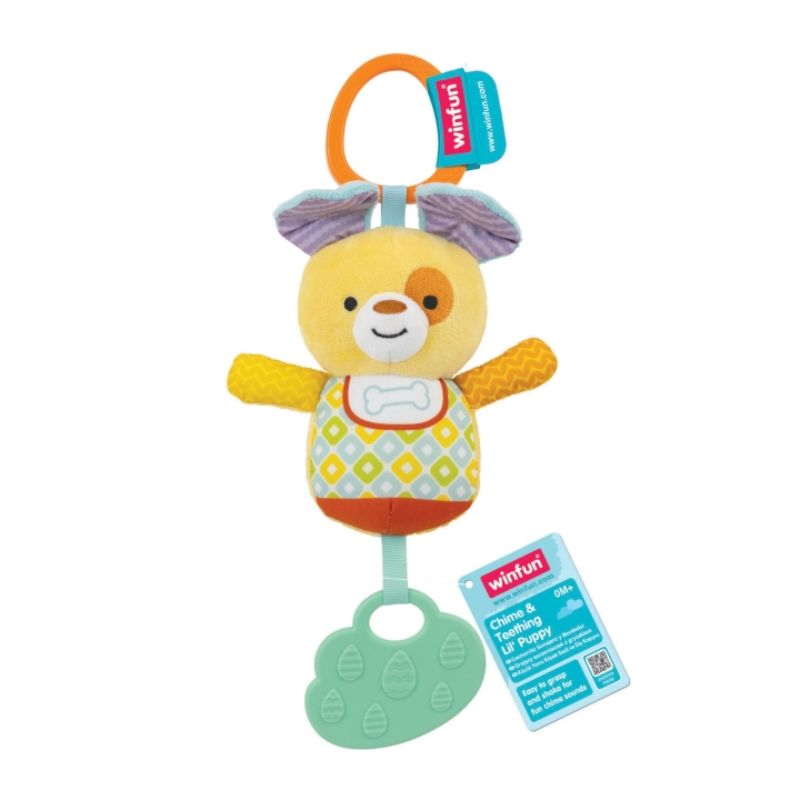 Winfun Chime & Teething Κρεμαστή Κουδουνίστρα Με Μασητικό Για 0+ Μηνών Lil' Puppy
